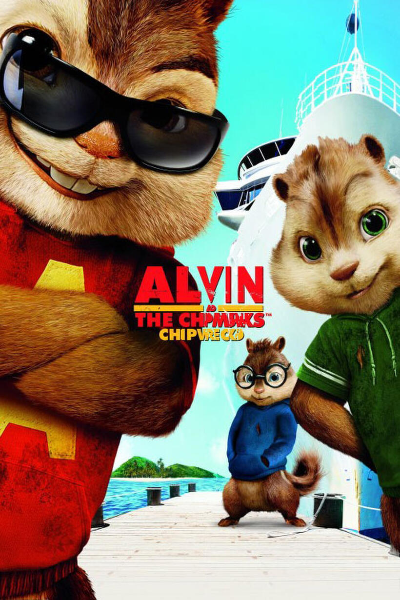 Poster art for "Alvin and the Chipmunks: Chipwrecked."