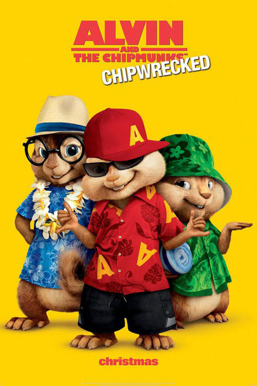 Poster art for "Alvin and the Chipmunks: Chipwrecked."