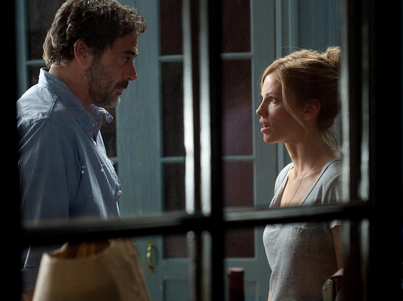 Jeffrey Dean Morgan and Hilary Swank in "The Resident."