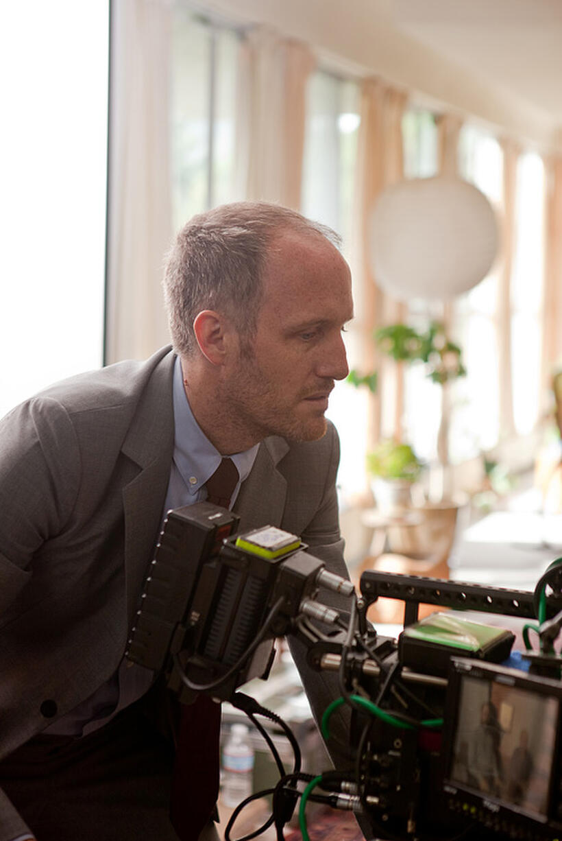 Writer/director Mike Mills on the set of "Beginners."