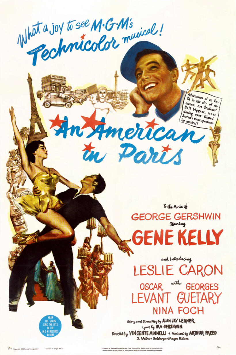 Poster art for "An American in Paris"