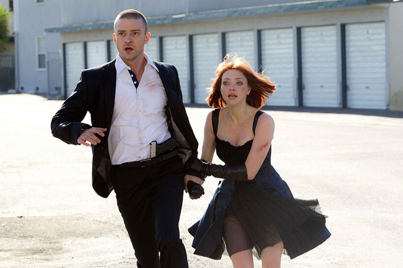 Justin Timberlake and Amanda Seyfried in "In Time."