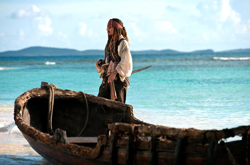Johnny Depp as Captain Jack Sparrow in "Pirates of the Caribbean: On Stranger Tides."