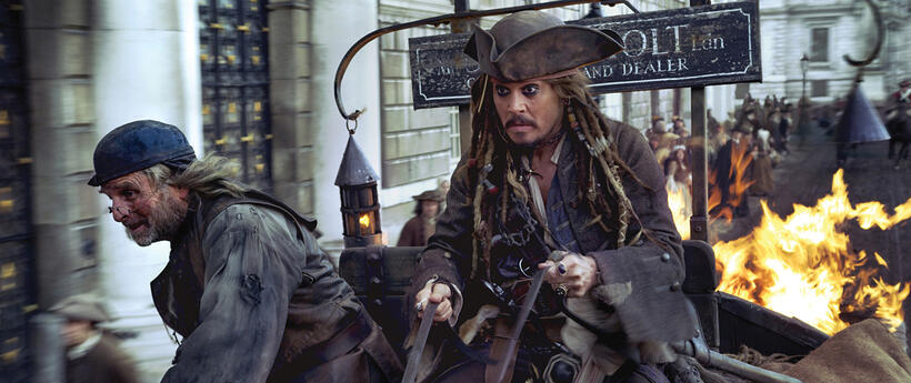 Johnny Depp as Captain Jack Sparrow in "Pirates Of The Caribbean: On Stranger Tides."