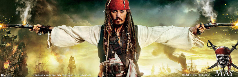 Poster art for "Pirates of the Caribbean: On Stranger Tides."