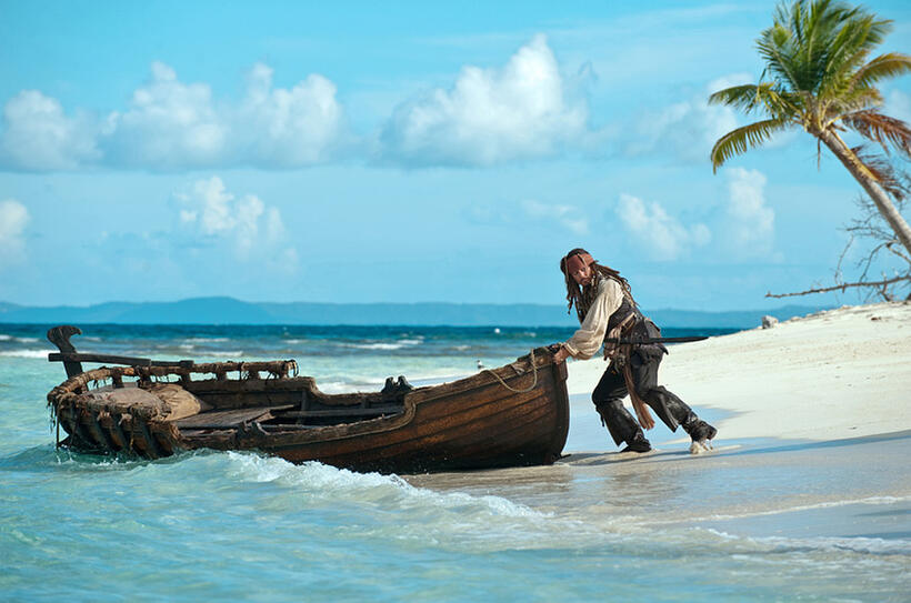 Johnny Depp as Captain Jack Sparrow in "Pirates of the Caribbean: On Stranger Tides."