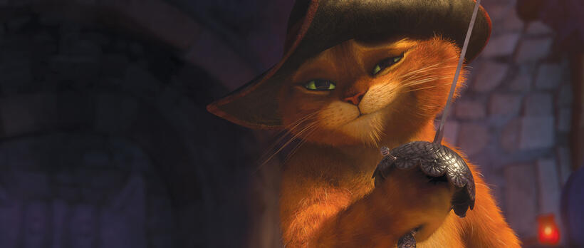 Puss In Boots voiced by Antonio Banderas in "Puss In Boots."