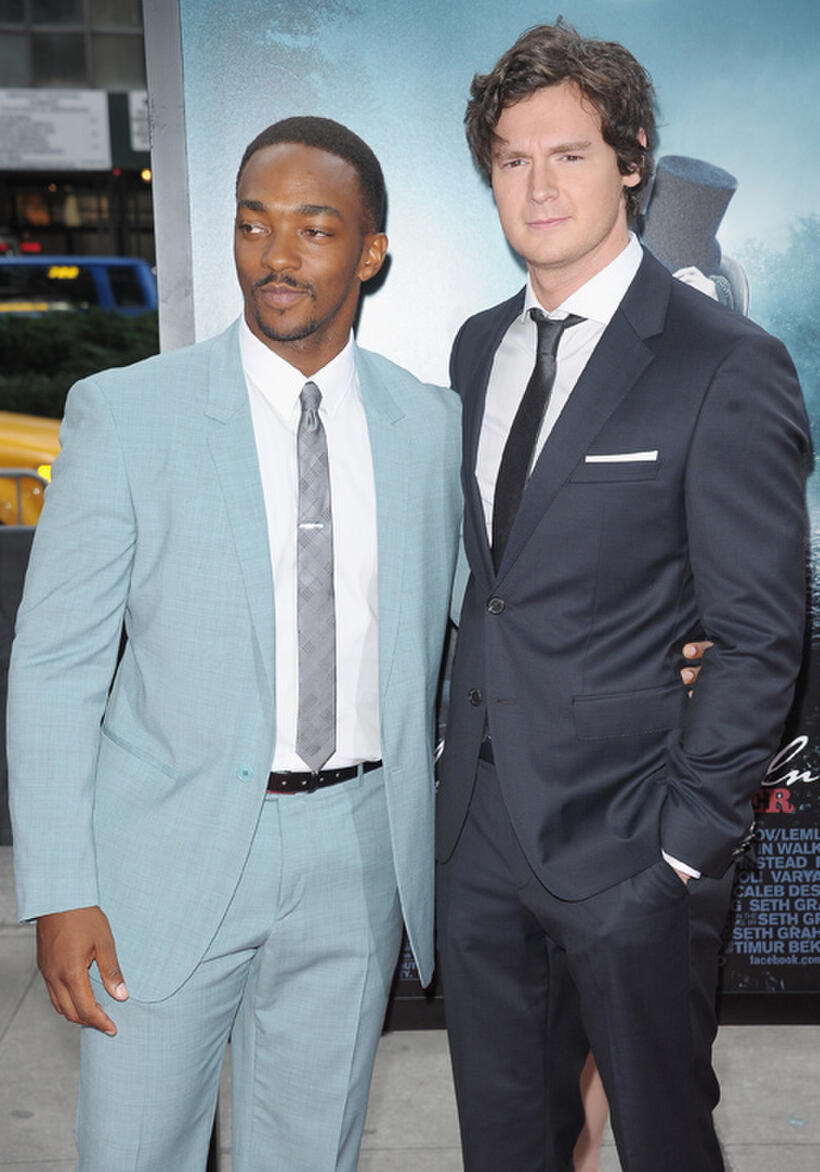 Anthony Mackie and Benjamin Walker at the New York premiere of "Abraham Lincoln: Vampire Hunter."