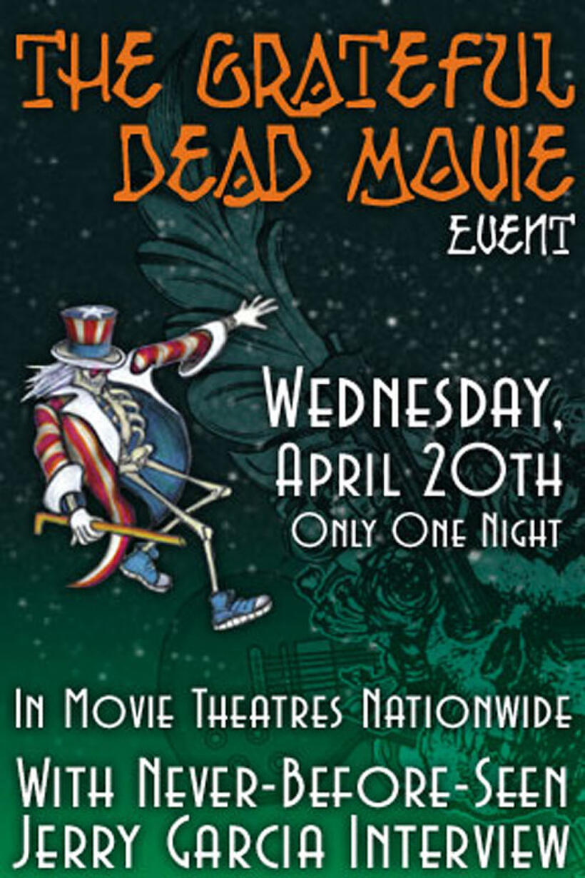 Poster art for "The Grateful Dead Movie Event."