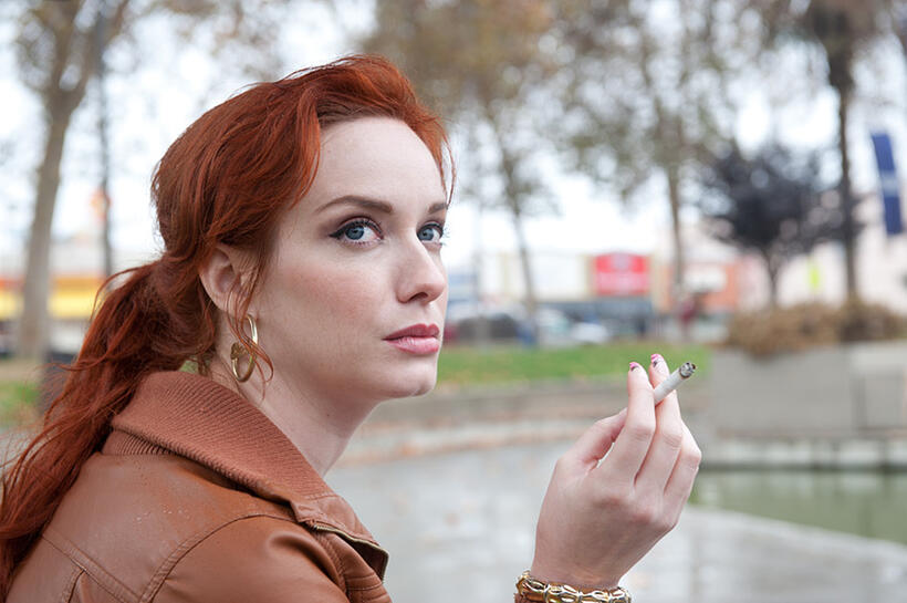 Christina Hendricks as Blanche in "Drive."