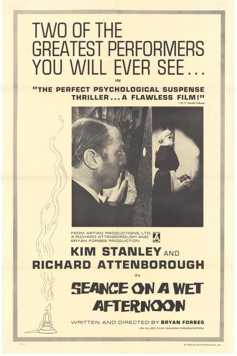 Poster art for "Seance on a Wet Afternoon."