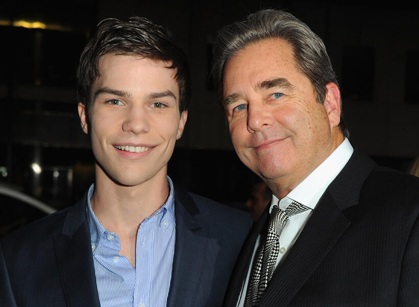 Nick Krause and Beau Bridges at the California premiere of "The Descendants."