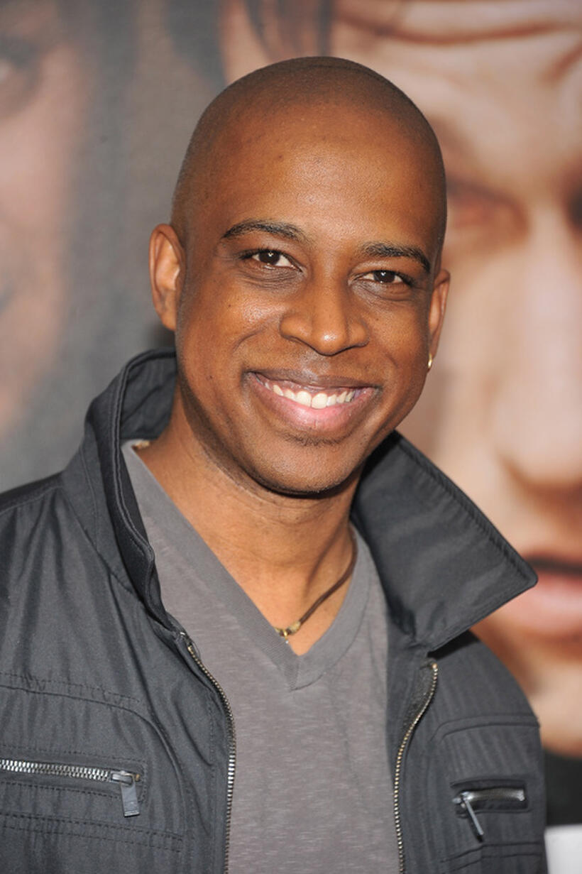 Keith Powell at the New York premiere of "50/50."