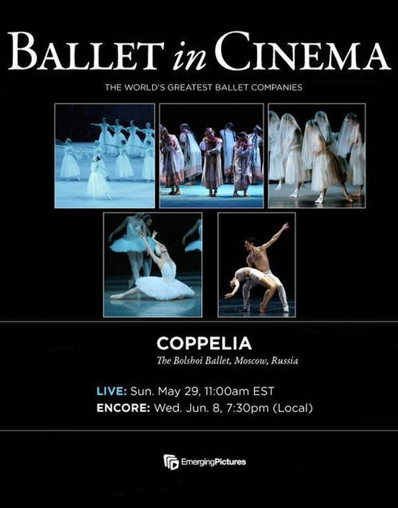 Poster art for "Coppelia (Bolshoi Ballet) - Encore."