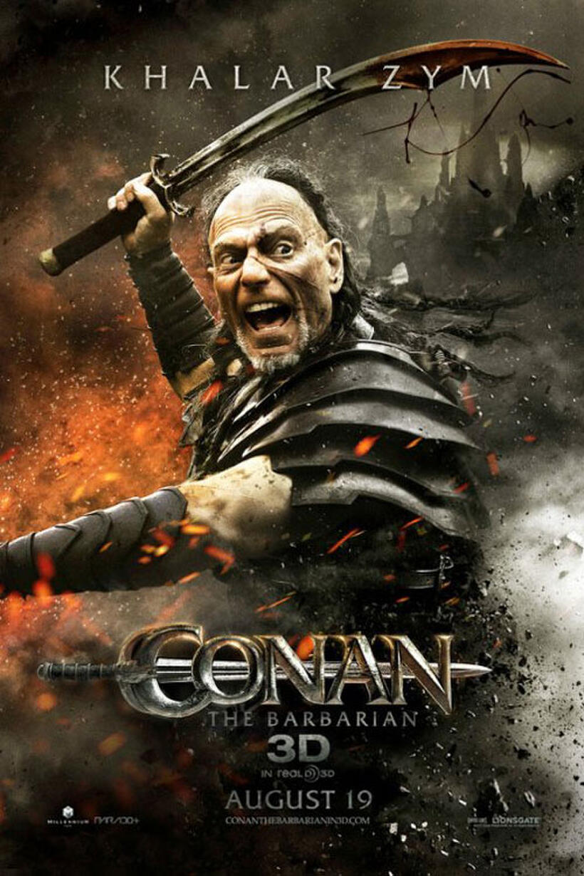 Character poster for "Conan the Barbarian 3D."