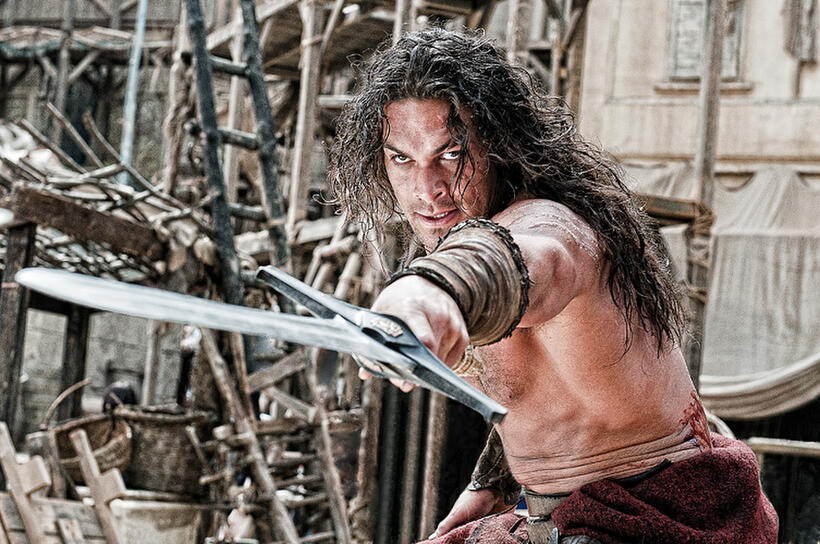 Jason Momoa as Conan in "Conan the Barbarian."