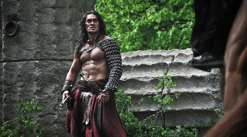 Jason Momoa as Conan in "Conan the Barbarian."