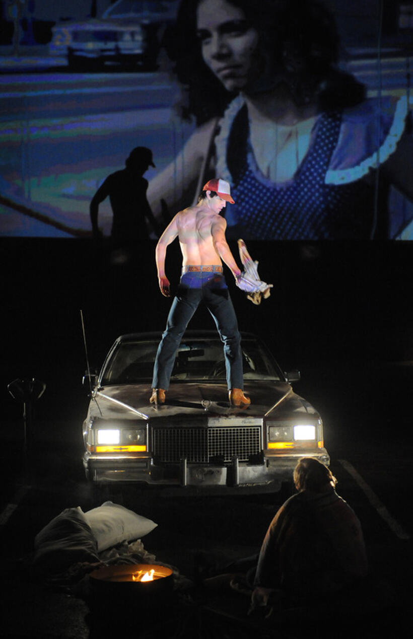 Nicholas D'Agosto as Joel and Jeremy Dozier as Clarke in "Dirty Girl."