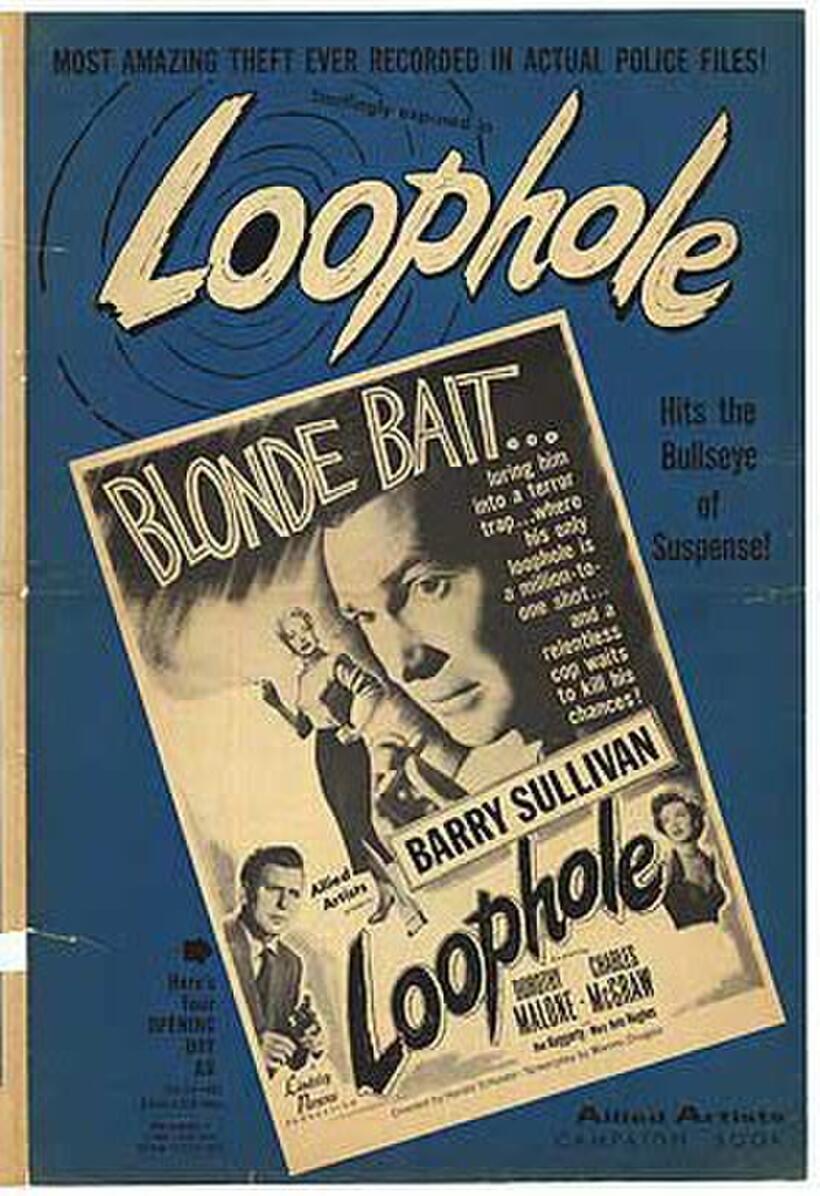 Poster art for "Loophole."