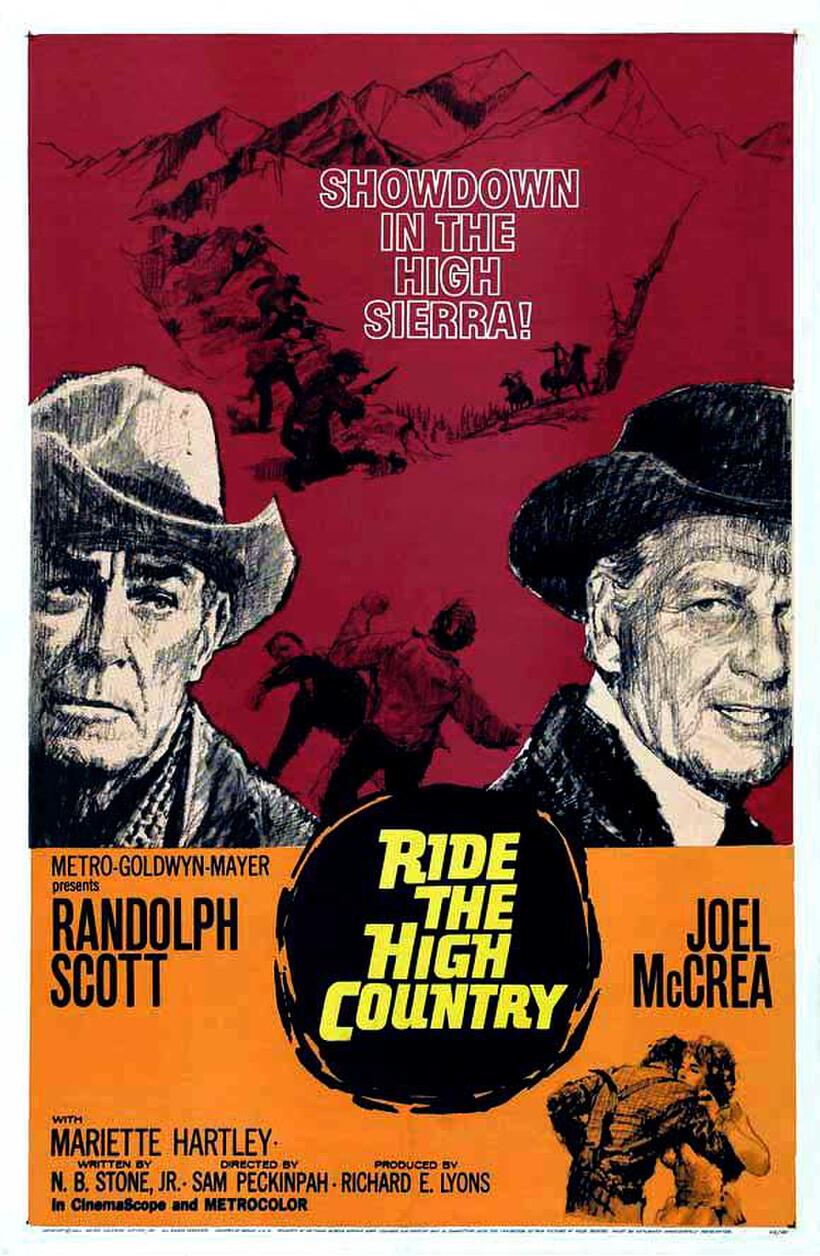 Poster art for "Ride the High Country."