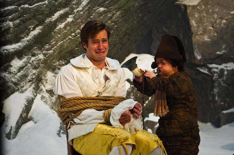Armie Hammer and Jordan Prentice in "Mirror Mirror."