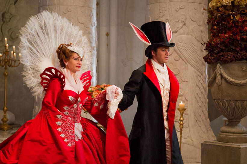 Julia Roberts and Armie Hammer in "Mirror Mirror."