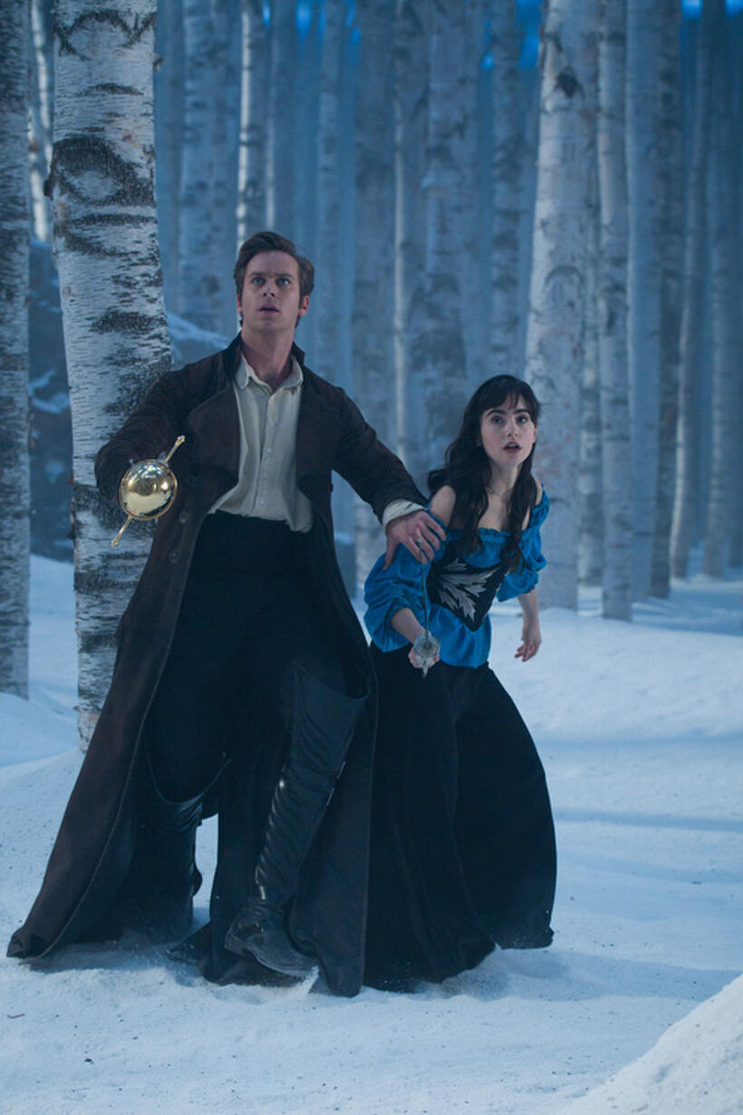 Armie Hammer and Lily Collins in "Mirror Mirror."