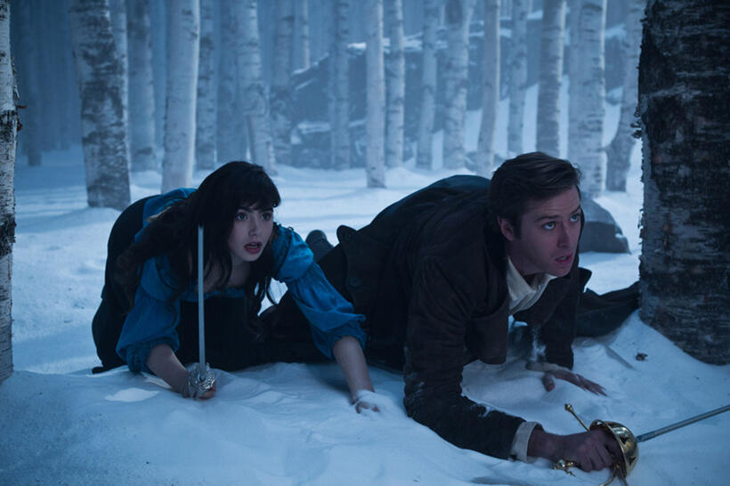 Lily Collins and Armie Hammer in "Mirror Mirror."