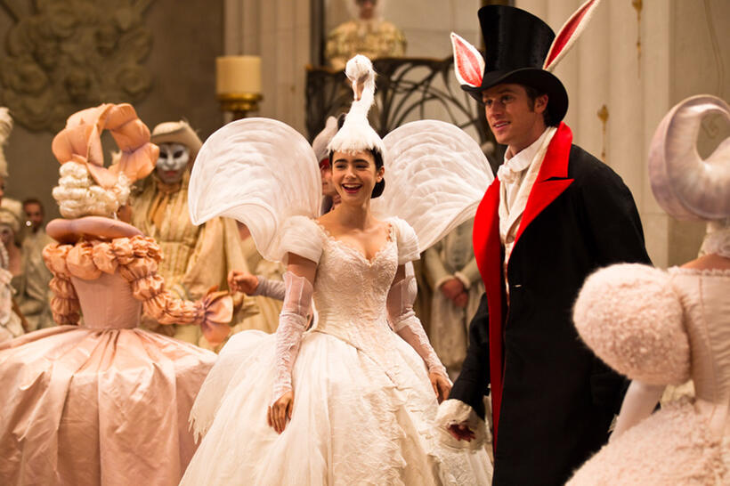 Lily Collins and Armie Hammer in "Mirror Mirror."