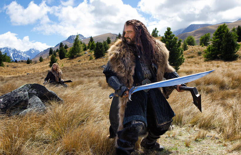 Dean O'Gorman as Fili and Richard Armitage as Thorin Oakenshield in "The Hobbit: An Unexpected Journey."