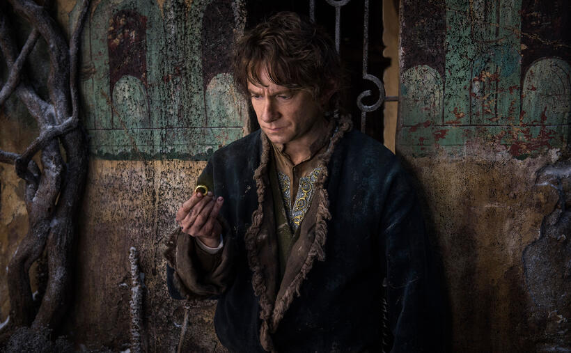Martin Freeman as Bilbo in "The Hobbit: The Battle of the Five Armies."