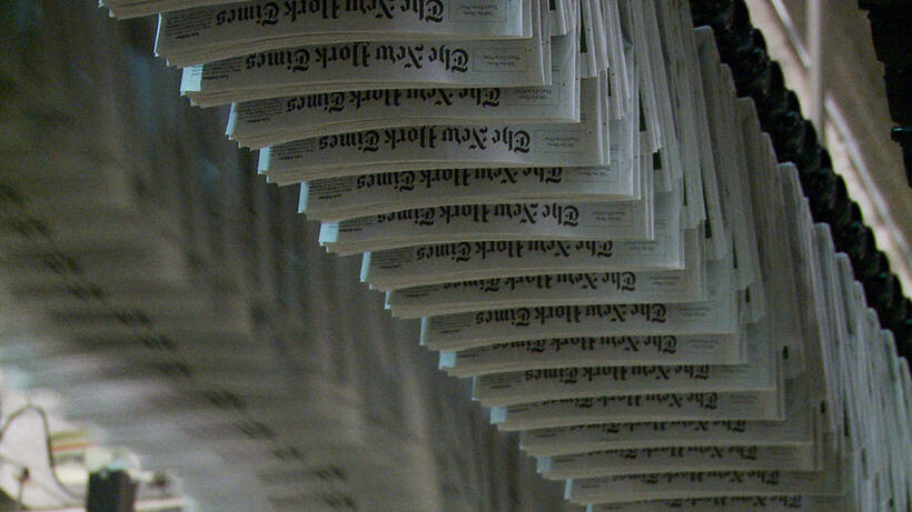 A scene from "Page One: Inside the New York Times."