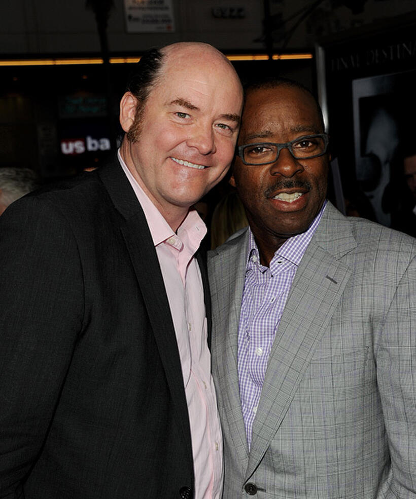 David Koechner and Courtney B. Vance at the California premiere of "Final Destination 5."