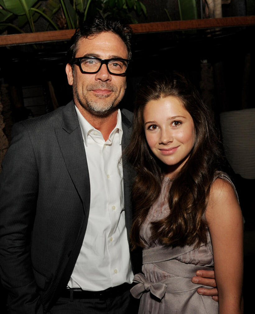 Jeffrey Dean Morgan and Natasha Calis at the California premiere of "The Possession."