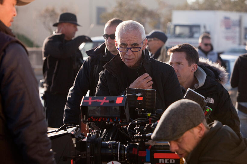 Director Lee Tamahori on the set of "The Devil's Double."