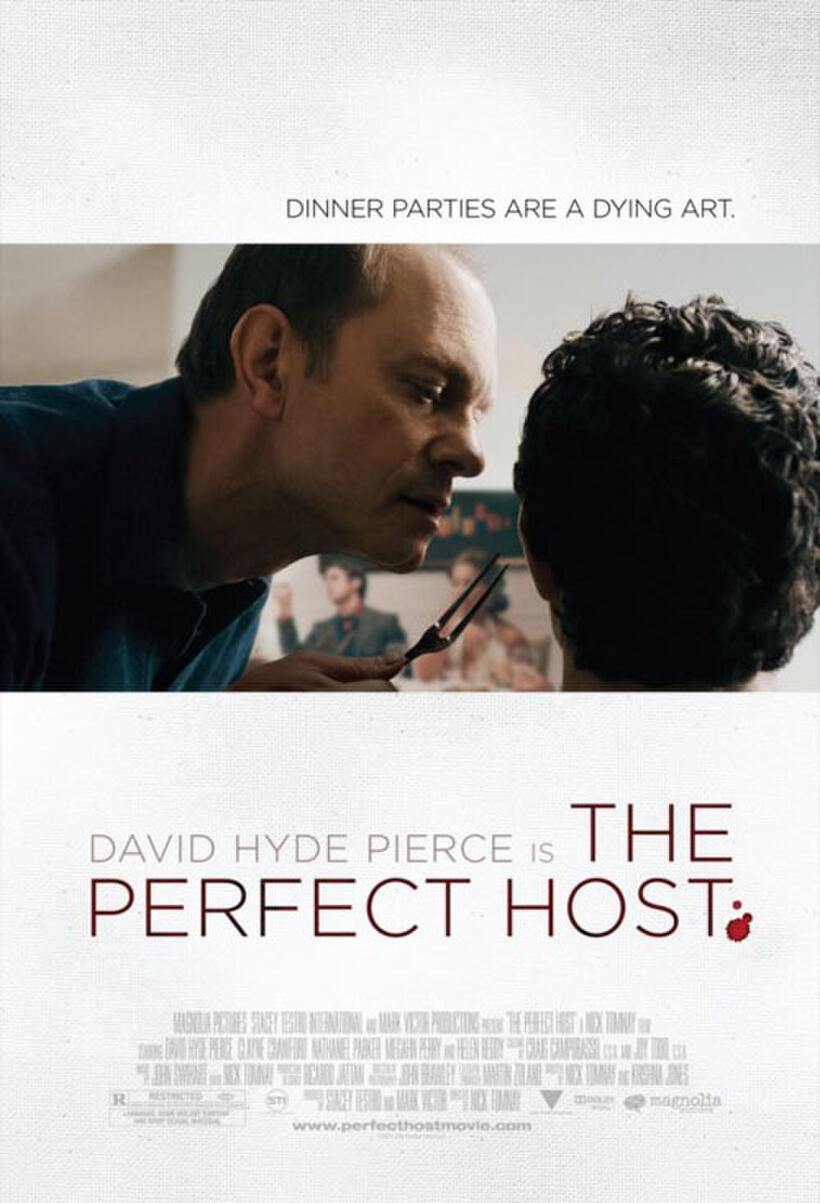 Poster art for "The Perfect Host."