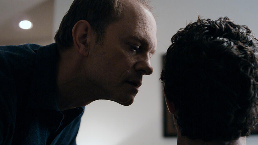 David Hyde Pierce and Clayne Crawford in "The Perfect Host."
