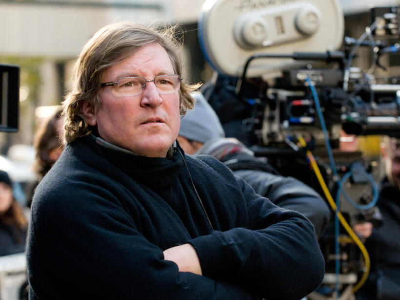 Producer Lorenzo Di Bonaventura on the set of "Man On A Ledge."