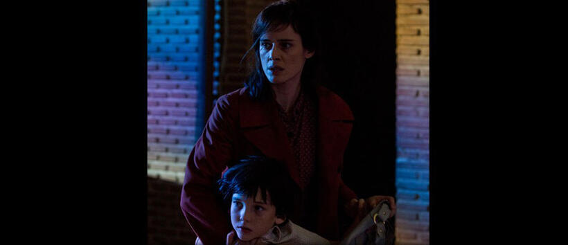 Pilar Lopez de Ayala as Luisa and Izan Corchero as Juan in "Intruders."