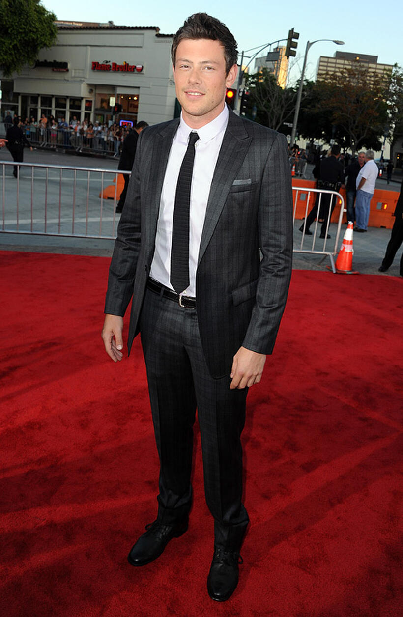Cory Monteith at the California premiere of "Glee The Concert Movie."