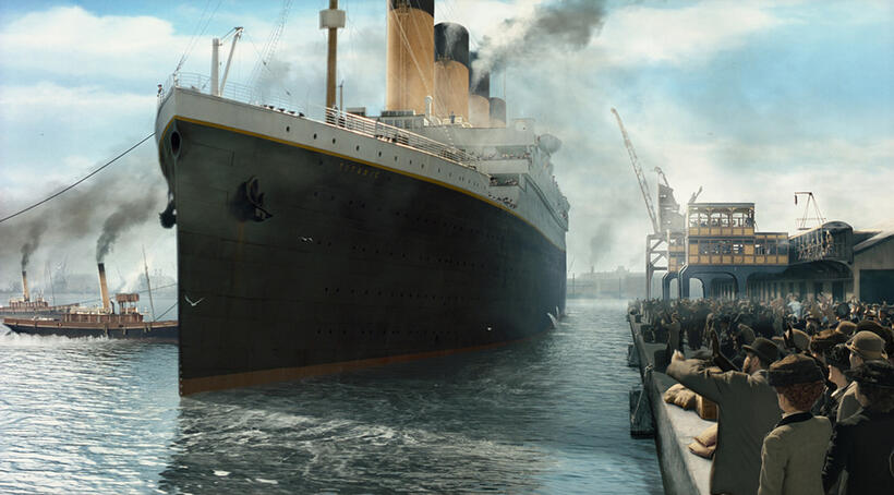 A scene from "Titanic 3D."
