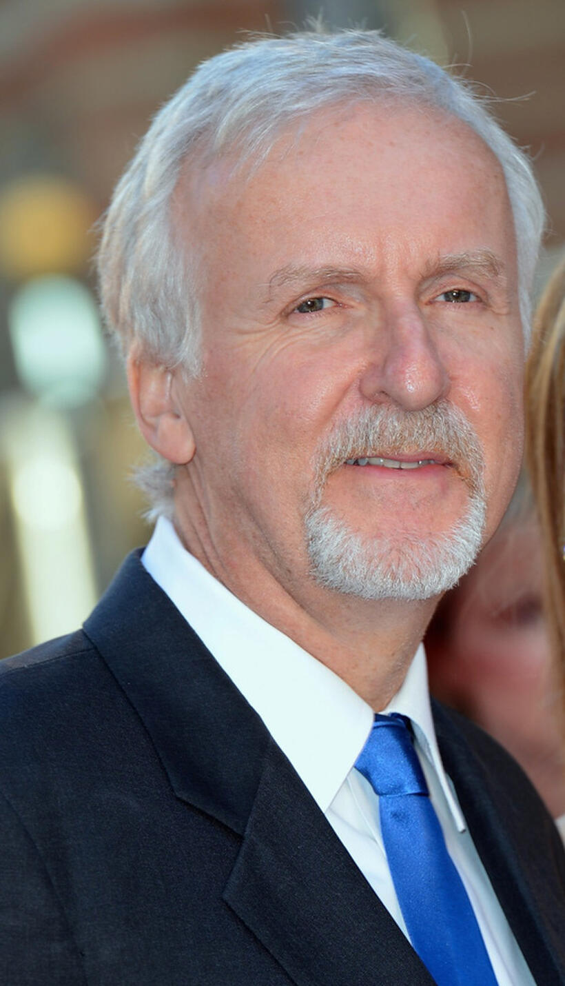 Director James Cameron at the world premiere of "Titanic 3D" in London.