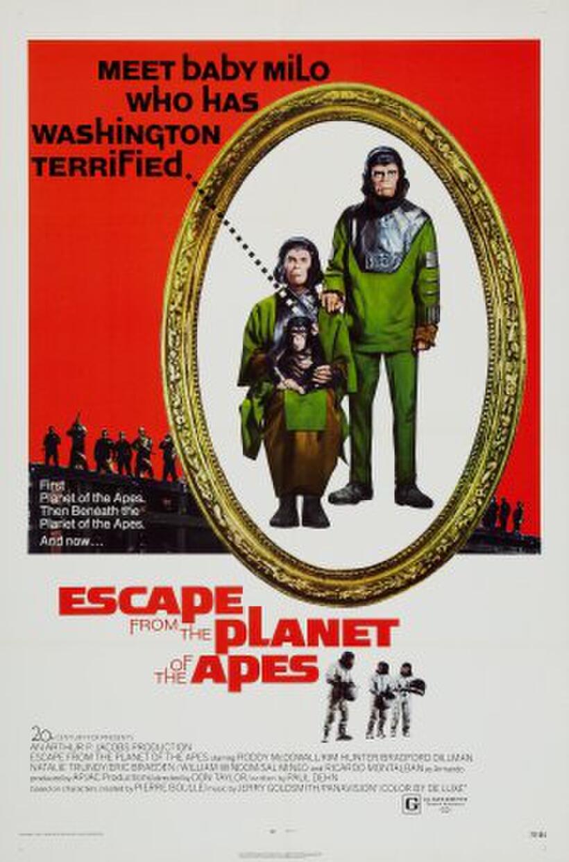 Poster art for "Escape from the Planet of the Apes."