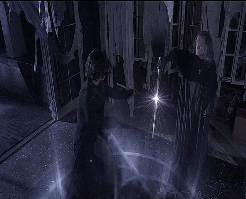 Jordan Matthews and Brad Dourif in "Fading of the Cries."