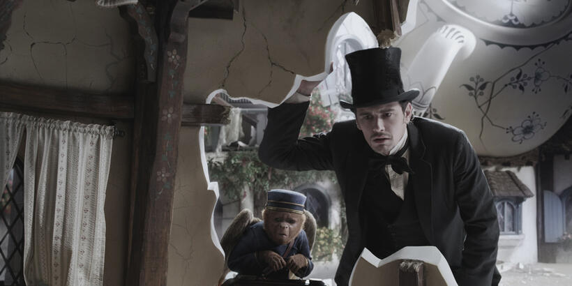 Finley voiced by Zach Braff and James Franco as Oscar Diggs in "Oz: The Great and Powerful."