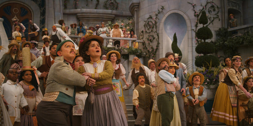 Quadlings and Munchkins in "Oz: The Great and Powerful."