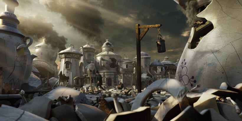 James Franco and Finley voiced by Zach Braff in "Oz: The Great and Powerful."