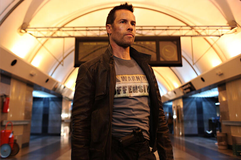 Guy Pearce as Snow in "Lockout."