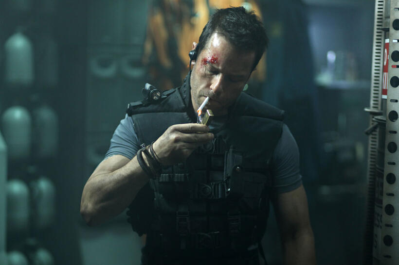 Guy Pearce as Snow in "Lockout."