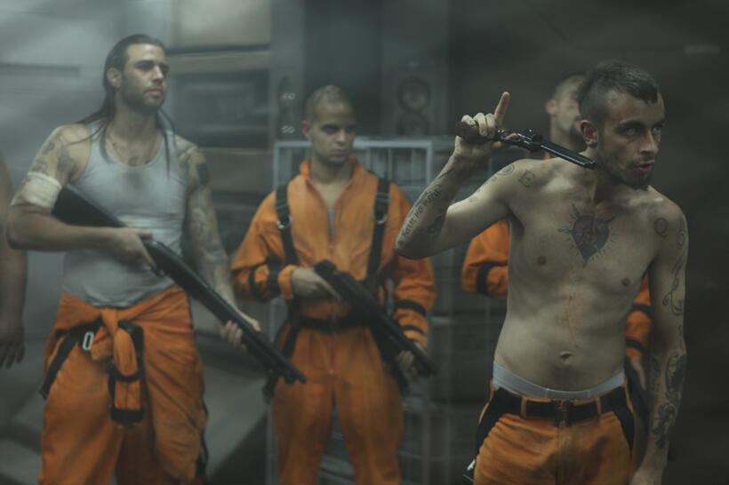 Joe Gilgun in "Lockout."